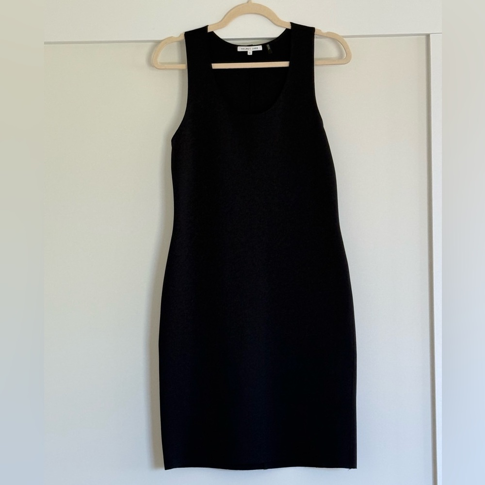 Helmut Lang Black Midi Dress